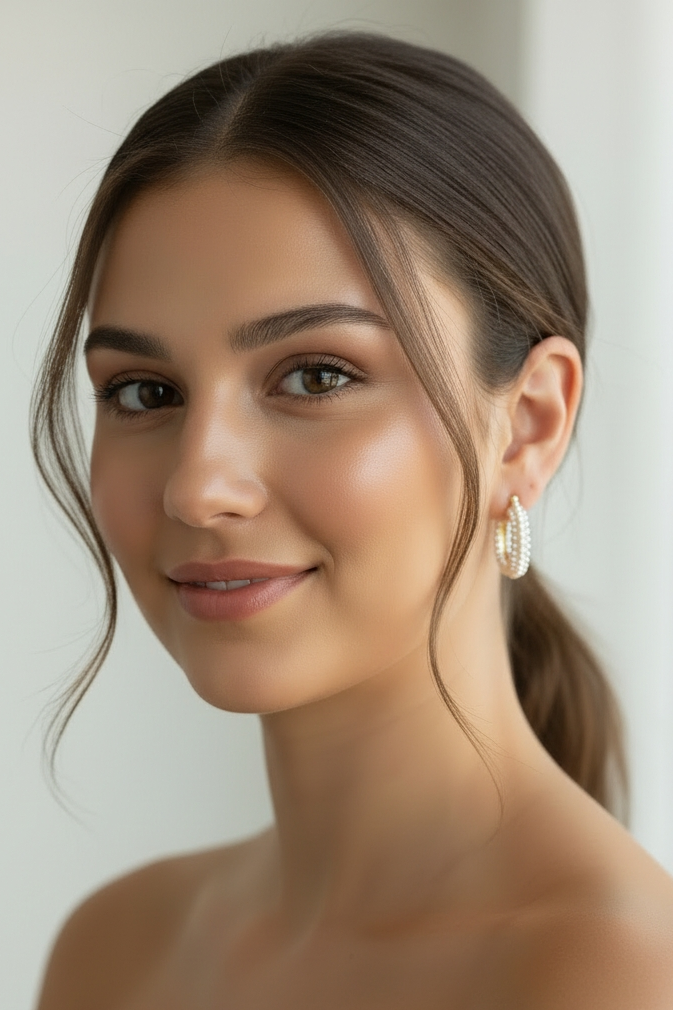 Fine Pearl Hoops