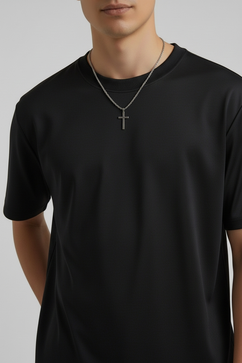 Men's 'Rob Hell' Cross Necklace