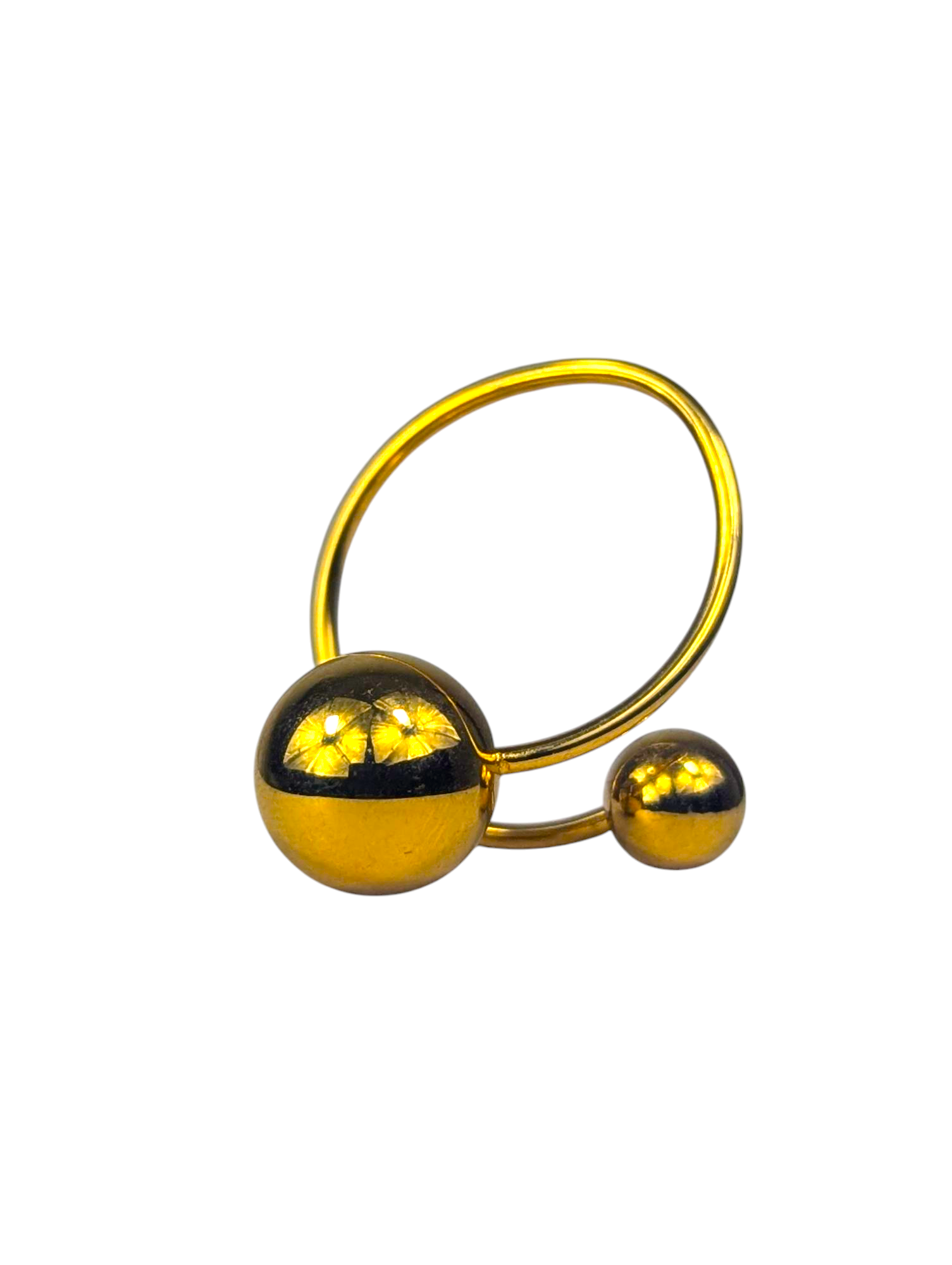 Gold Ball Ring
